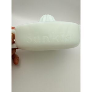 Vintage Sunkist Milk Glass Juicer circa 60's - pristine condition